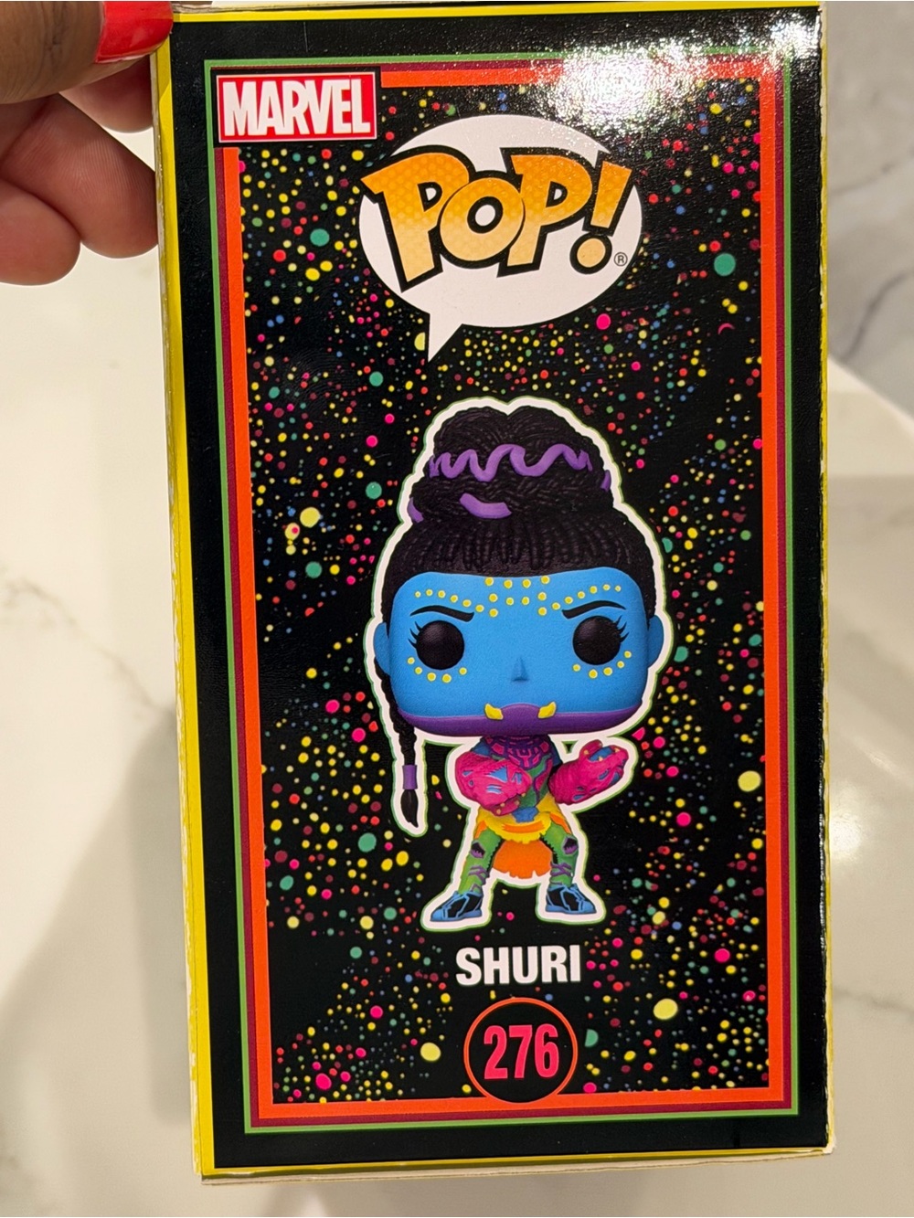 Funko Pop Black Panther Shuri #276 Blacklight Target Exclusive Vinyl Figure - Picture 5 of 5